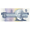 BC-56c 1986 Canada $5 Bonin-Thiessen, GOU, AU-UNC