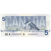 BC-56c 1986 Canada $5 Bonin-Thiessen, GOV, AU-UNC
