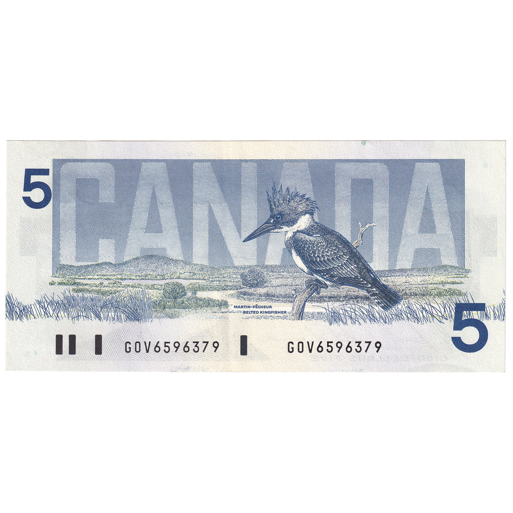 BC-56c 1986 Canada $5 Bonin-Thiessen, GOV, AU