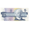 BC-56c 1986 Canada $5 Bonin-Thiessen, GOV, AU