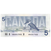 BC-56c-i 1986 Canada $5 Bonin-Thiessen, ANA, UNC