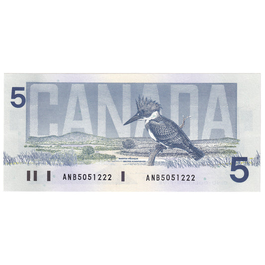 BC-56c-i 1986 Canada $5 Bonin-Thiessen, ANB, CUNC