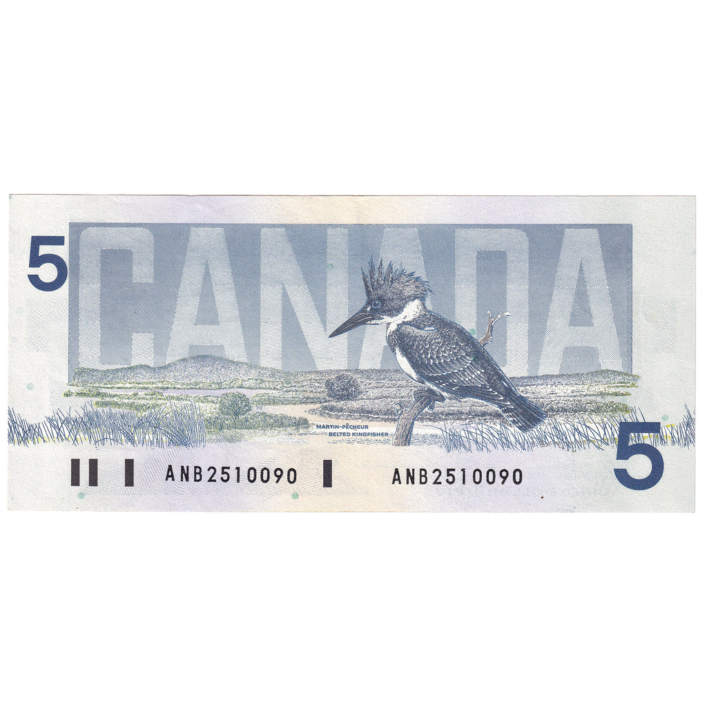 BC-56c-i 1986 Canada $5 Bonin-Thiessen, ANB, AU