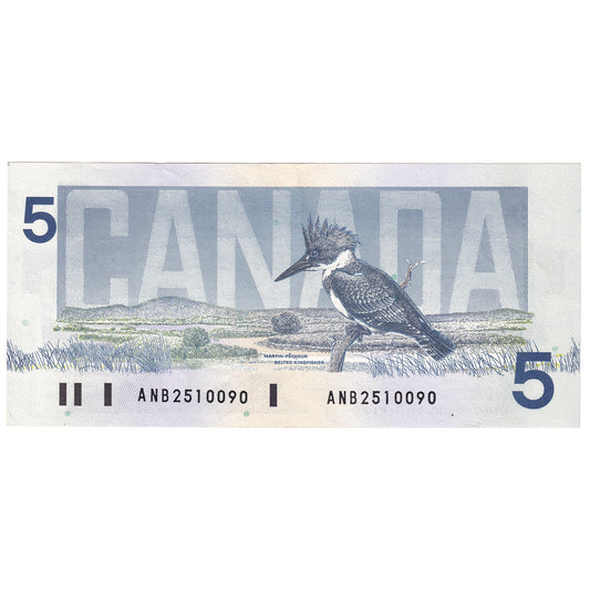 BC-56c-i 1986 Canada $5 Bonin-Thiessen, ANB, AU