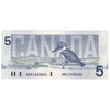 BC-56c-i 1986 Canada $5 Bonin-Thiessen, ANG, AU