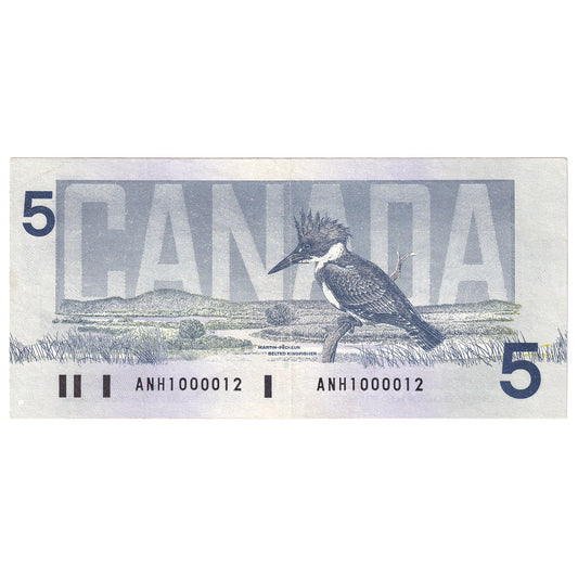 BC-56c-i 1986 Canada $5 Bonin-Thiessen, ANH, VF