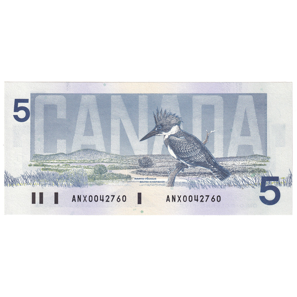 BC-56cA-i 1986 Canada $5 Bonin-Thiessen, ANX, Choice Uncirculated (CUNC63)