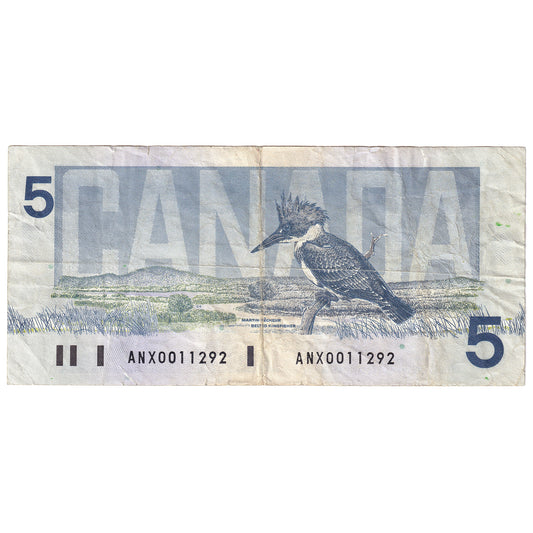 BC-56c-i 1986 Canada $5 Bonin-Thiessen, ANX, CIRC