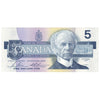 BC-56c-N1-iii 1986 Canada $5 Bonin-Thiessen, 4 Digit RADAR GPB8752578, Choice Uncirculated (CUNC63)