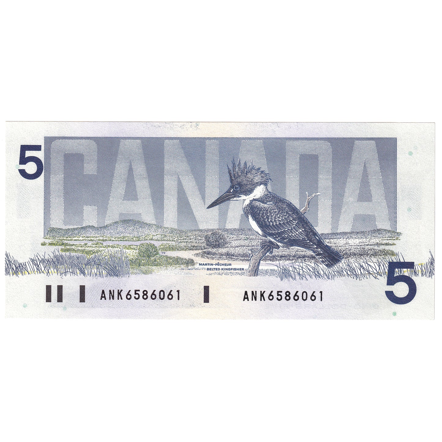 BC-56d 1986 Canada $5 Knight-Thiessen, ANK, AU-UNC (AU55)