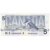 BC-56dA 1986 Canada $5 Knight-Thiessen, ANH (3.560-3.960), Extra Fine (EF40)
