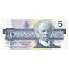 BC-56e-i-N1-iii 1986 Canada $5 Knight-Dodge, 4 Digit RADAR ANS3560653, CUNC