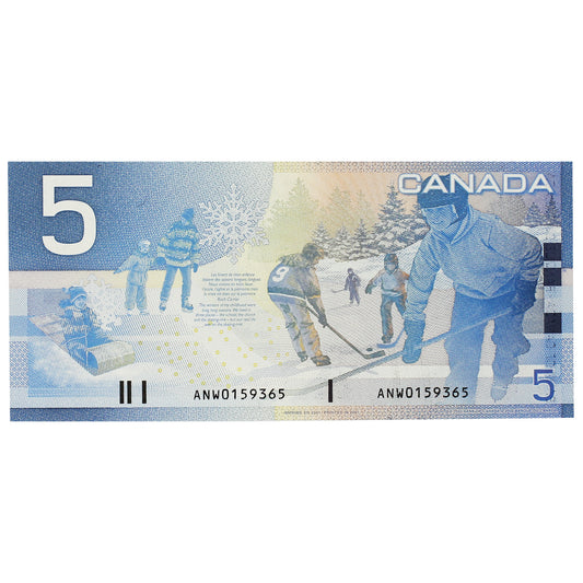 BC-62a 2001 Canada $5 Knight-Dodge, ANE (0.000-0.180), CUNC