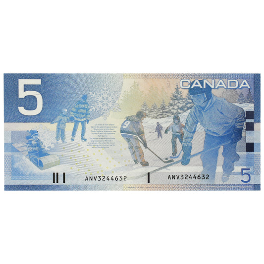 BC-62aA 2001 Canada $5 Knight-Dodge, ANV (3.060-3.400), UNC