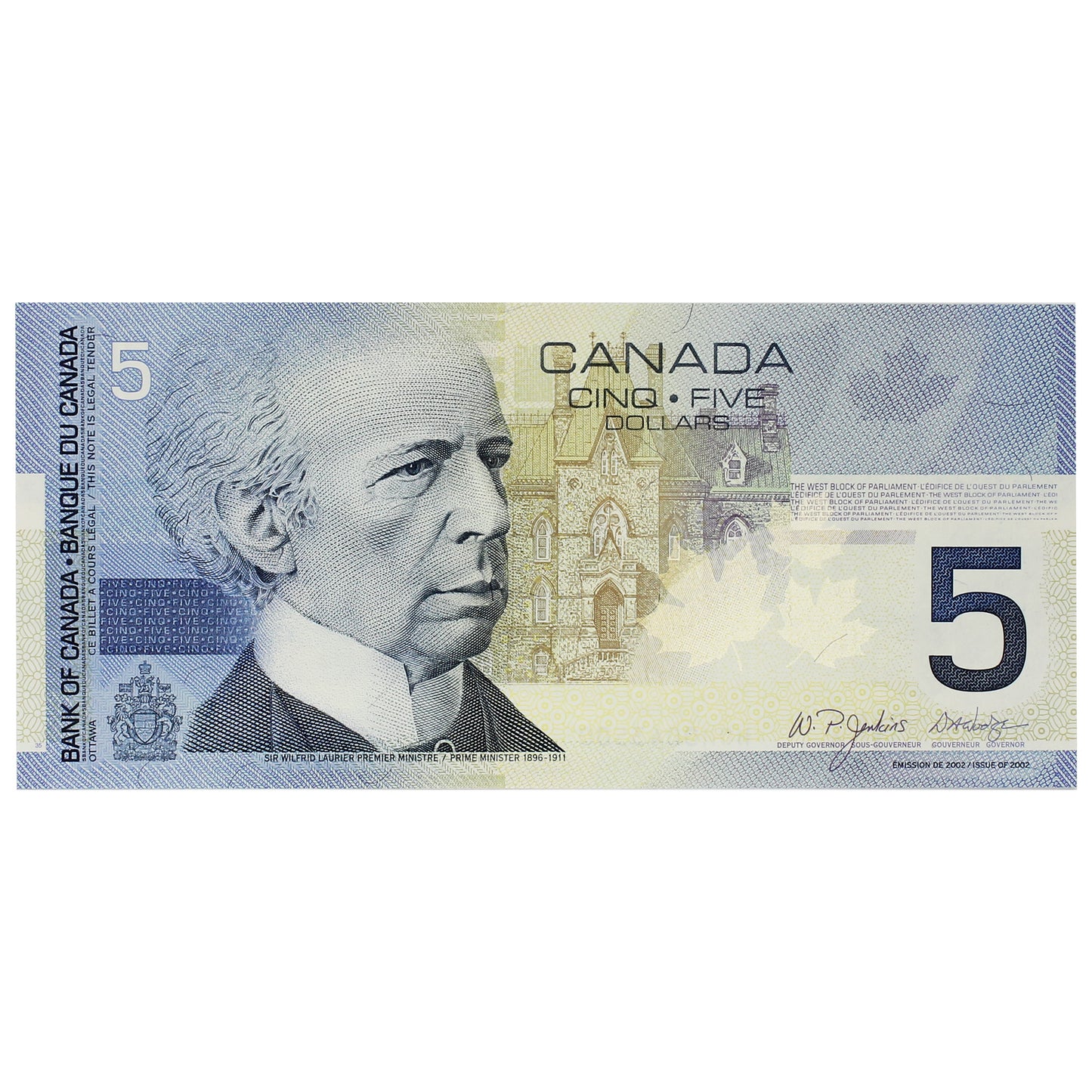 BC-62b 2004 Canada $5 Jenkins-Dodge, HOH, AU-UNC (AU55)