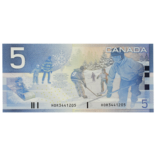 BC-62b 2005 Canada $5 Jenkins-Dodge, HOR, UNC