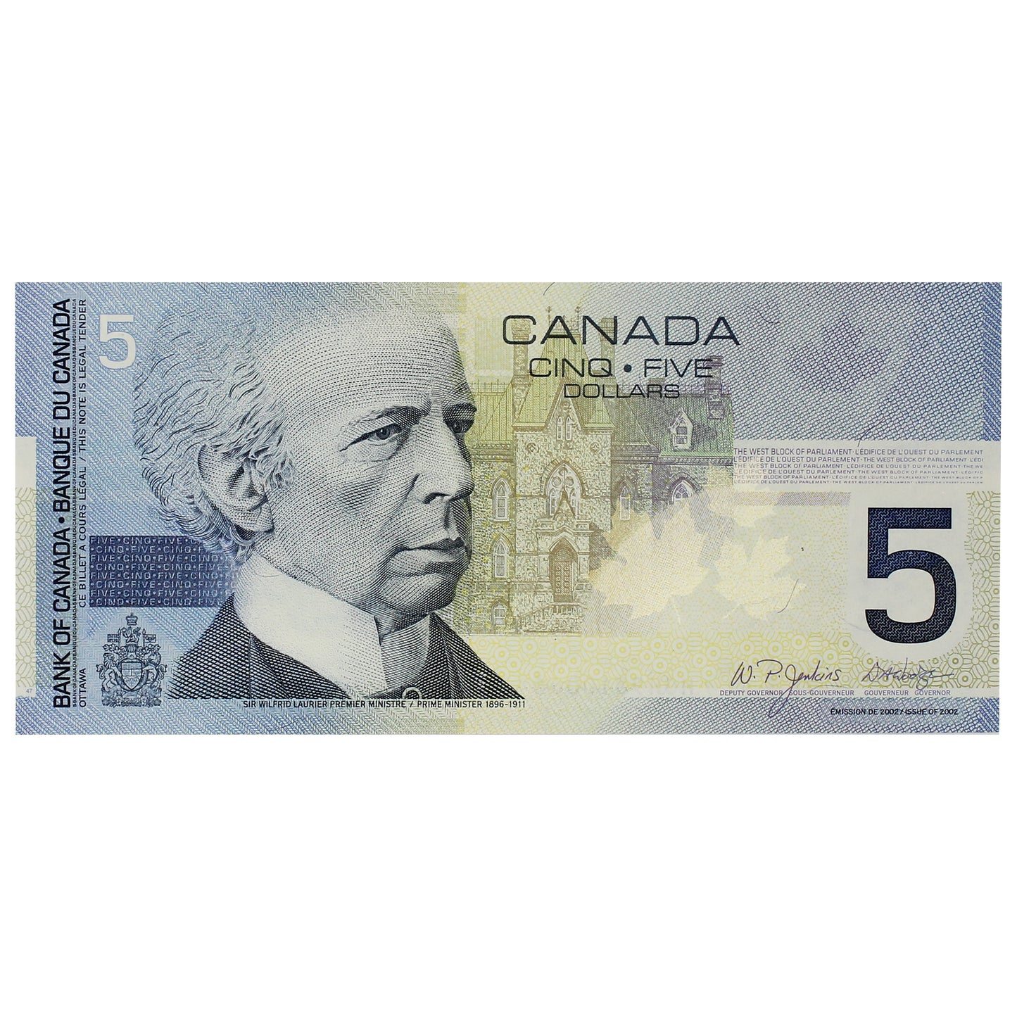 BC-62bA 2005 Canada $5 Jenkins-Dodge, HOH (9.760-9.840), AU-UNC (AU55)