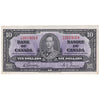 BC-24b 1937 Canada $10 Gordon-Towers, T/D, Almost Uncirculated (AU50)