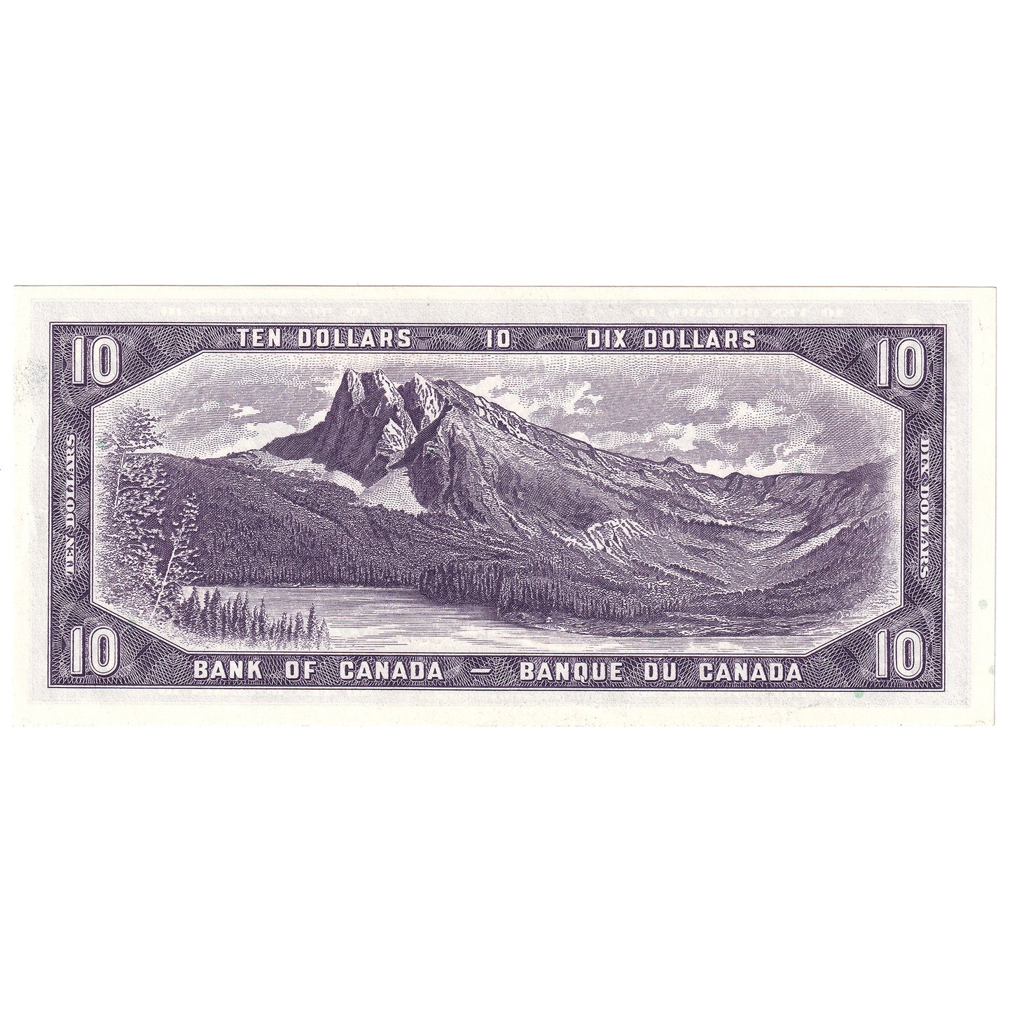 BC-40b 1954 Canada $10 Beattie-Rasminsky, G/T, Uncirculated (MS60)