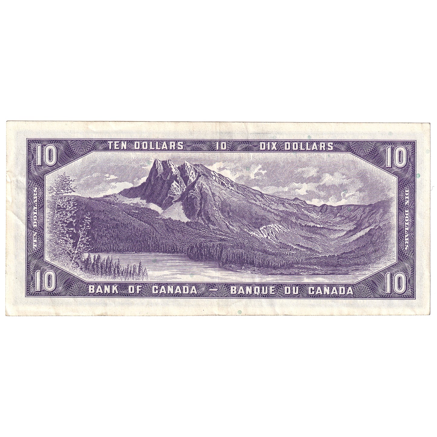 BC-40b 1954 Canada $10 Beattie-Rasminsky, S/T, EF