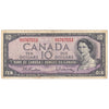 BC-40b 1954 Canada $10 Beattie-Rasminsky, H/V, F