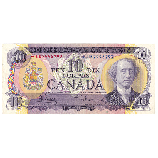 BC-49bA 1971 Canada $10 Bouey-Rasminsky, *DK, VF-EF (VF30)