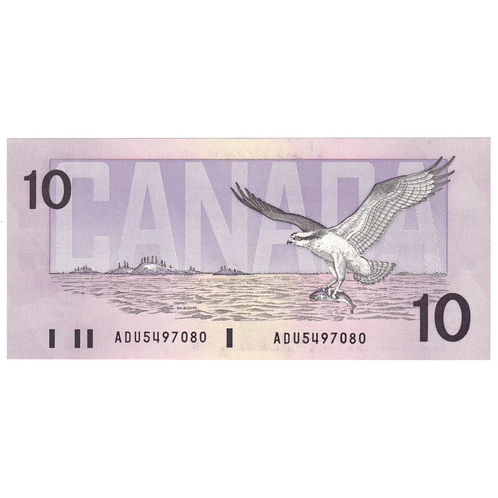 BC-57a 1989 Canada $10 Thiessen-Crow, ADU, CUNC