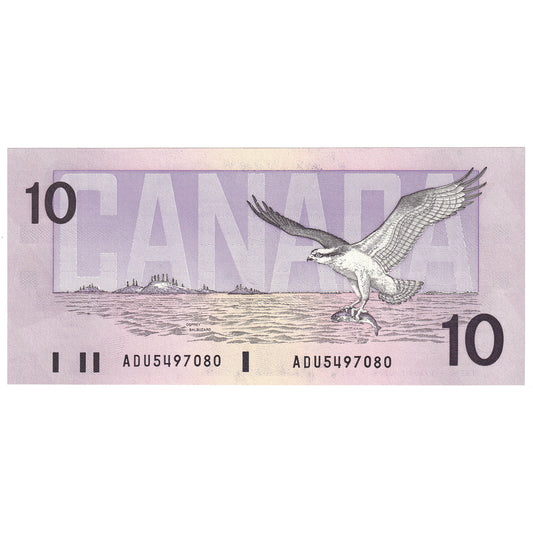 BC-57a 1989 Canada $10 Thiessen-Crow, ADU, CUNC