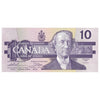 BC-57a-N1-iii 1989 Canada $10 Thiessen-Crow, 4 Digit RADAR AEZ5493945, Choice Uncirculated (CUNC63)