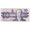 BC-57a-N1-iii 1989 Canada $10 Thiessen-Crow, 4 Digit RADAR AEZ5471745, Choice Uncirculated (CUNC63)