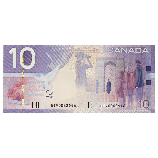 BC-68a 2007 Canada $10 Jenkins-Dodge, BTV, VF