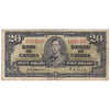 BC-25a 1937 Canada $20 Osborne-Towers, A/E, F