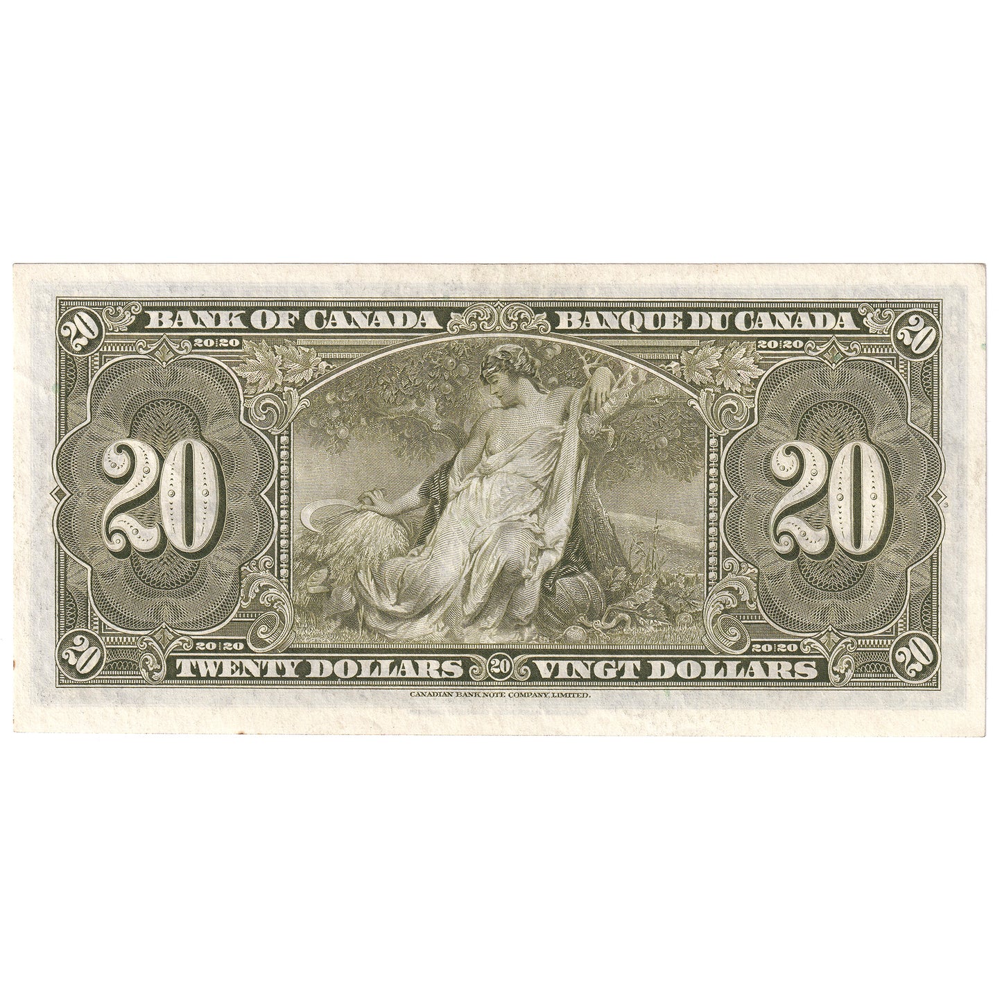 BC-25b 1937 Canada $20 Gordon-Towers, H/E, EF-AU