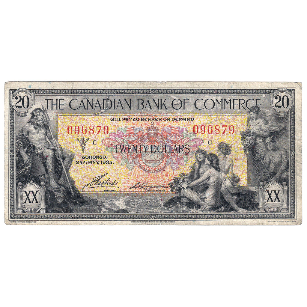 75-18-10 1935 Canadian Bank of Commerce $20 Aird-Logan, VG-F (VG10)