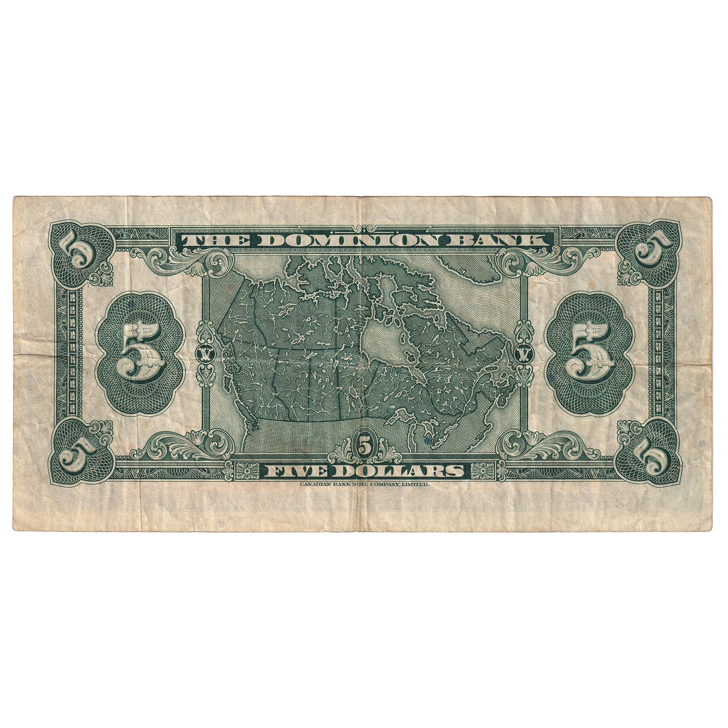 220-26-02 1935 Dominion Bank $5 Dawson-Carlisle, VF