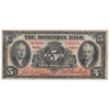 220-26-02 1935 Dominion Bank $5 Dawson-Carlisle, Fine (F12)