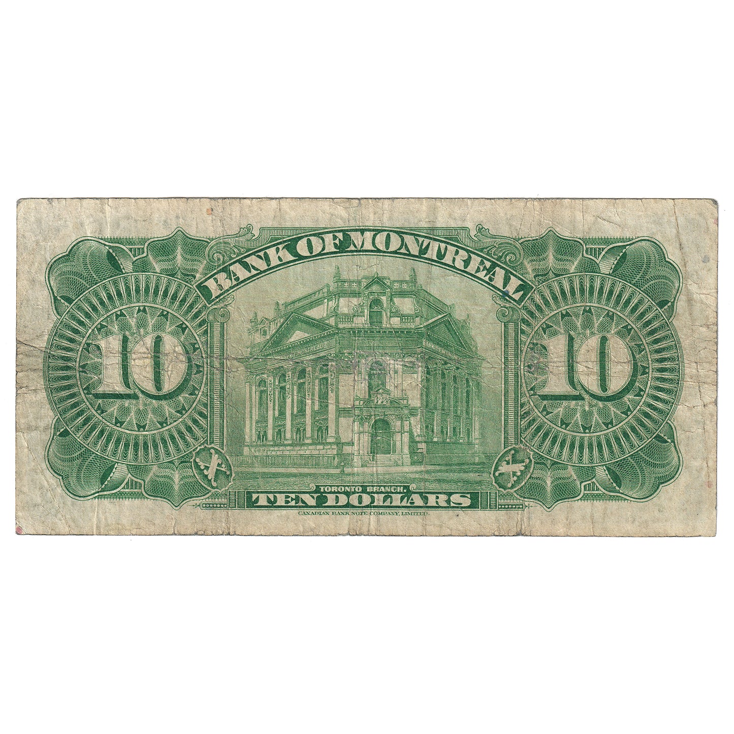 505-60-04 1935 Bank of Montreal $10 Dodds-Gordon, VG-F