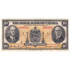 630-18-04a 1935 Canada $10 Dobson-Wilson, Large Signatures, VF-EF
