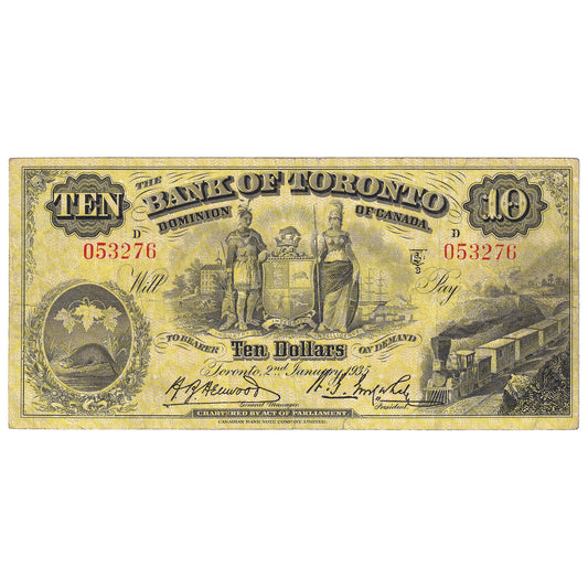 715-24-08 1935 Bank of Toronto $10 Henwood-Gooderham, F-VF
