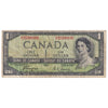 BC-29a 1954 Canada $1 Coyne-Towers, Devil's Face, B/A, F