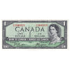 BC-29a 1954 Canada $1 Coyne-Towers, Devil's Face, S/A, EF