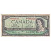 BC-37bA 1954 Canada $1 Beattie-Rasminsky, *M/Y, Circ