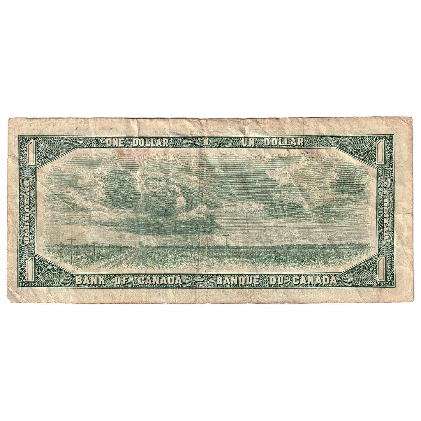 BC-37bA 1954 Canada $1 Beattie-Rasminsky, *M/Y, Circ