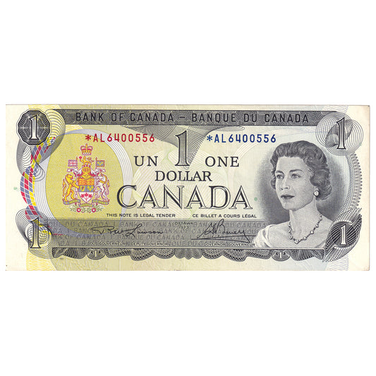 BC-46aA 1973 Canada $1 Lawson-Bouey, *AL, EF-AU