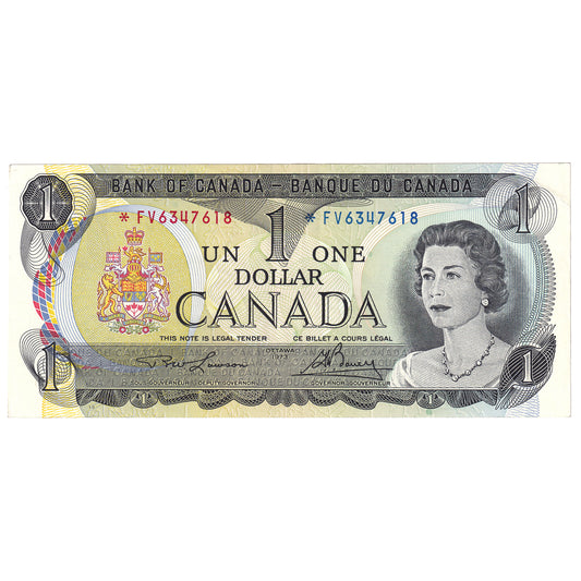 BC-46aA 1973 Canada $1 Lawson-Bouey, *FV, EF-AU