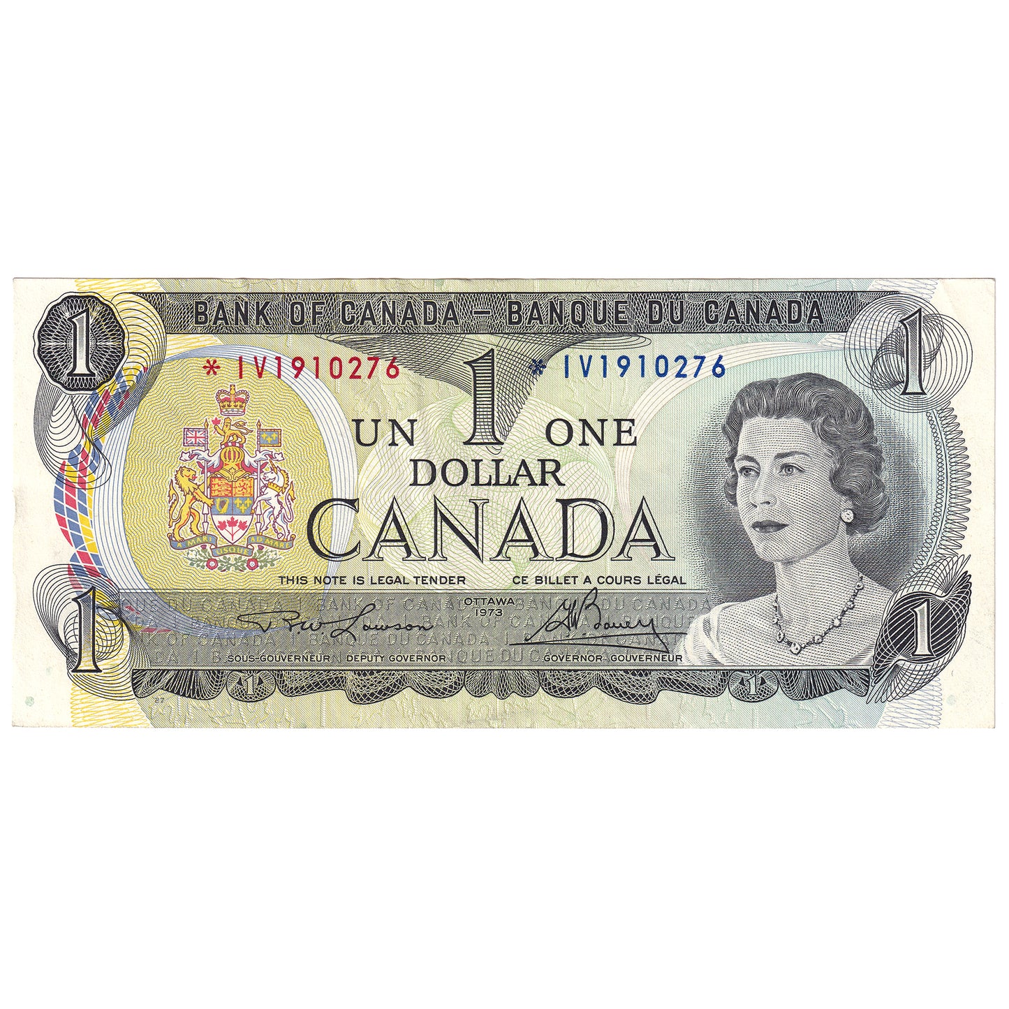 BC-46aA 1973 Canada $1 Lawson-Bouey, *IV, EF-AU (EF45)
