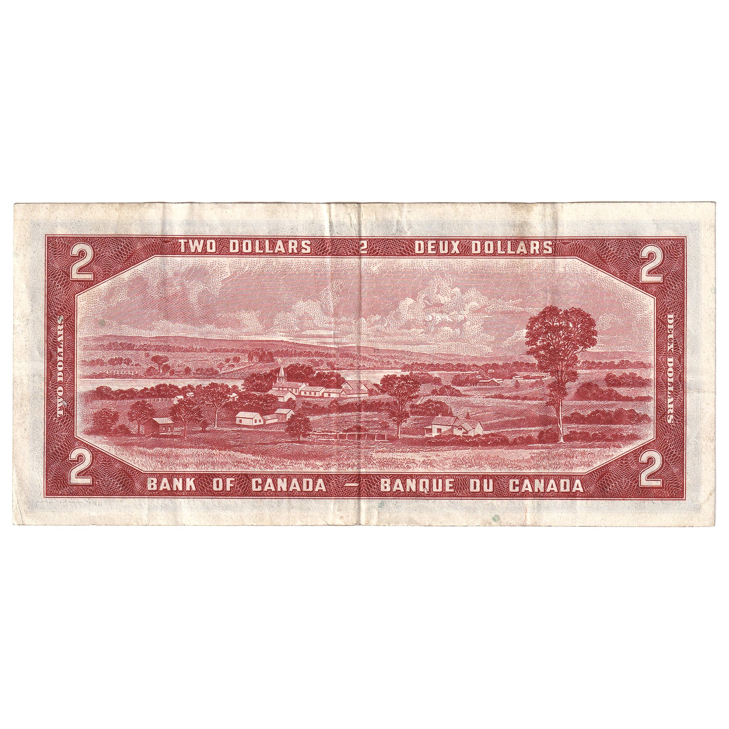 BC-30a 1954 Canada $2 Coyne-Towers, Devil's Face, D/B, VF-EF (VF30)