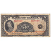 BC-5 1935 Canada $5 Osborne-Towers, English, Fine (F12)