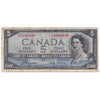BC-31a 1954 Canada $5 Coyne-Towers, Devil's Face, C/C, VG