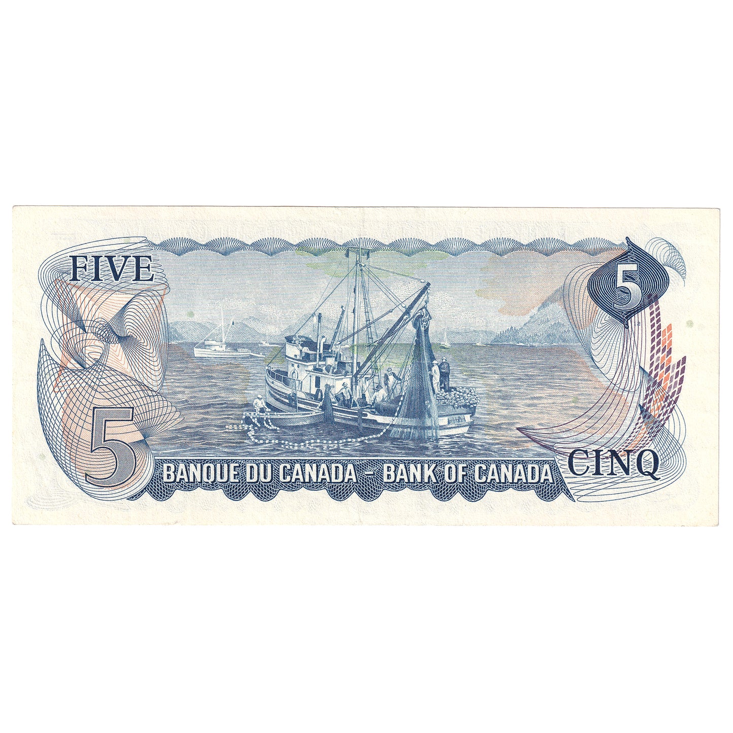 BC-48b 1972 Canada $5 Lawson-Bouey, CT, Circ